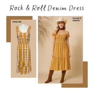 Rock & Roll Denim/ Dress/Save $5.5O on Shipping/Size M/4 Items 30 % 0ff